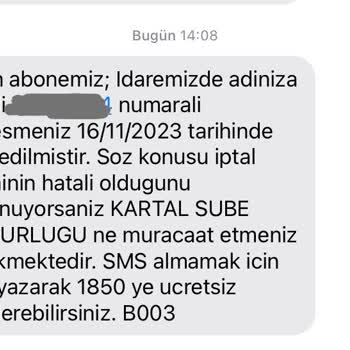 İSKİ Aboneliğimin Habersizce Ve Talep Edilmediği Halde İptali