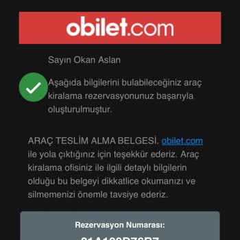 Obilet Geri İade Sorunu