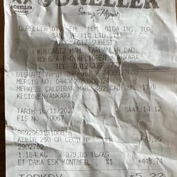 Deterjan Kokulu Et Tadı, Güreller Market