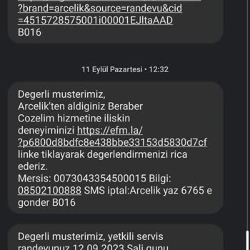Arçelik Süpürge Makinesi Teknik Servis Çok Kötü - Tavsiye Edemiyorum