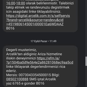 Arçelik Süpürge Makinesi Teknik Servis Çok Kötü - Tavsiye Edemiyorum