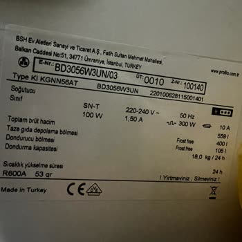 Profilo Beyaz Eşyalarda Paslanma