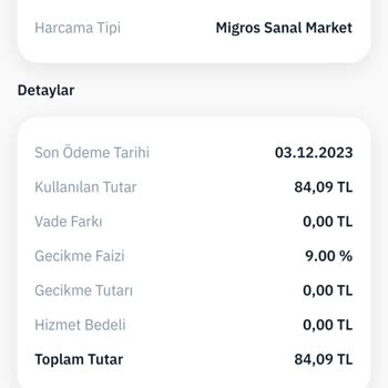 Migros MoneyPay Borcu Komisyon Kesiyorlar