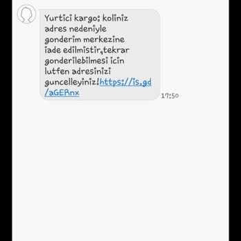 Ben Kargo Sipariş Etmediğim Halde Bir Mesaj Geldi.