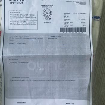 Ouno Service Ouno Teknik Servisin Ücretini Ödediğim Halde Onarımı Yapılmadı