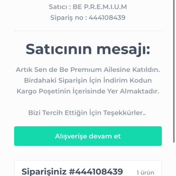 Shopier Alınan Siparişin Gelinmemesi