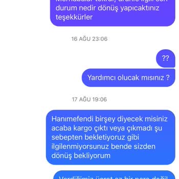 Ellayaz Butik Ne Ürünüm Geldi Ne Param İade Edildi