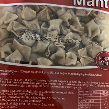 BİM Ekmekcik Mantı Küflü Çıkıyor