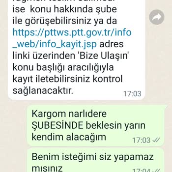 PTT Kargo Kargomun Teslim Edilmemesi