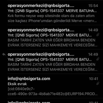 QNB Sigorta Canımdan Bezdirdi. Sadece Pişmanlık