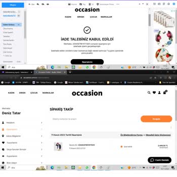 Occasion İndirimli Mont Siparişi Ve İade Süreci Hakkında Şikayet