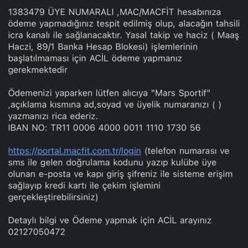 Collecturk Mac/Macfit Firması Şikayet
