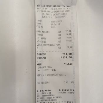 Köfteci Yusuf'ta Beklentimin Altında Hizmet