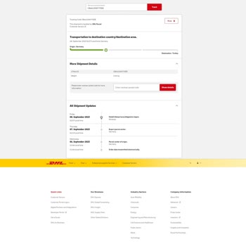 DHL Germany Ve PTT Turkey Kargoları Kaybediyor