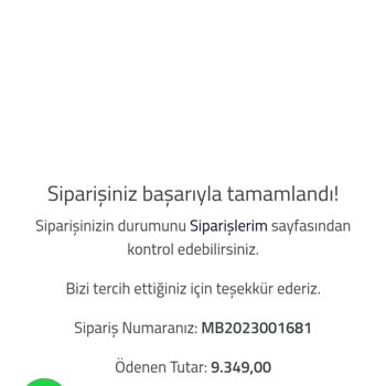 Mobil Bazaar Mobil Bazar Siparişin Gelmemesi