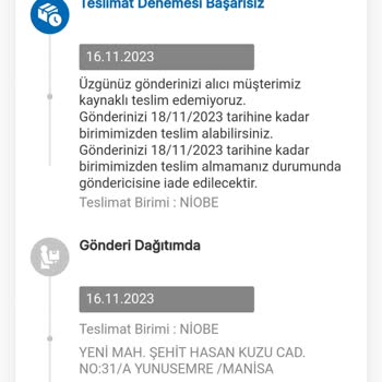 MNG Kargo Teslim Edilmeyen Kargo.