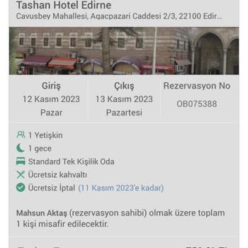 Obilet Otel Rezervasyonu İptali