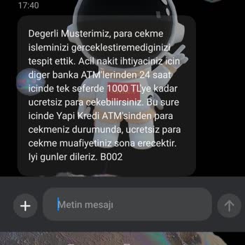Yapı Kredi Bankası Bankamatiği Mağduriyeti Yaşatıyor
