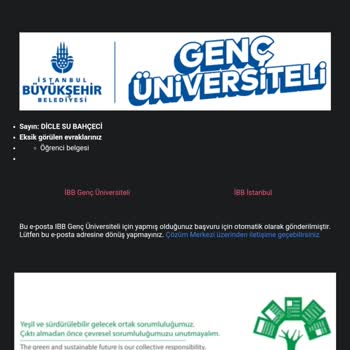 İBB Genç Üniversiteli Bursu