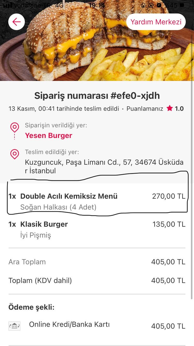 Brand Burger, Istanbul Online Sipariş, Menü, Fiyatları - Yemeksepeti