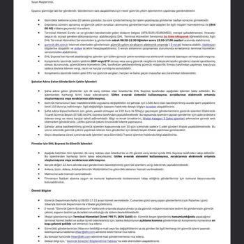 DHL Eksik Bilgilendirip 6502 Sayılı Kanun Md. 24'ü Uygulamıyor!