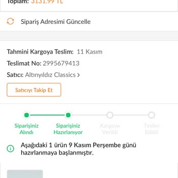 Altınyıldız Classics Takım Elbise Teslimatı Gecikmesi Ve İlgisizlik Sorunu