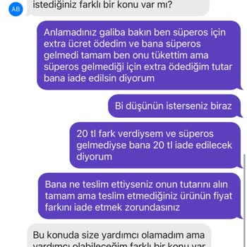 Getir Canlı Destek Şikayeti
