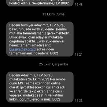 Türk Eğitim Vakfı'ndan Yanıltıcı SMS Gelmesi