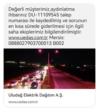 Uludağ Elektrik Sokak Aydınlatma Problemi Giderilmiyor