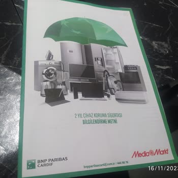 Media Markt. Tan Alınan Cihaz İçin Yapılan Kasko