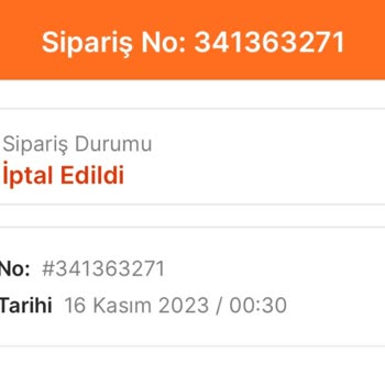 Migros Gel Al Sipariş İptali