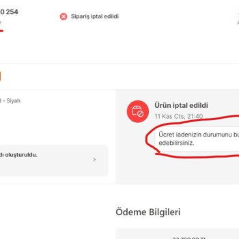 Hepsiburada Ücret İadesi Yapmıyor