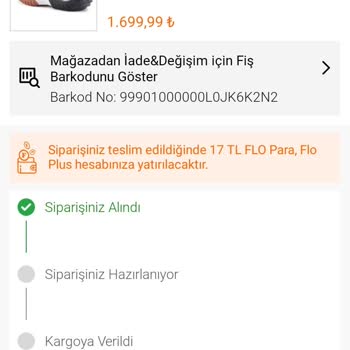 FLO Ayakkabı FLO Sipariş Gelmemesi