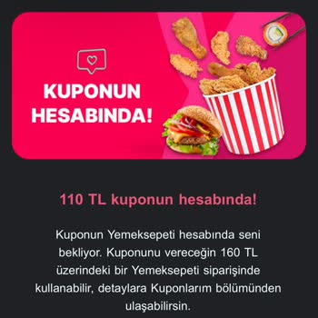 Yemek Sepeti Kupon Maili