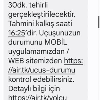 Türk Hava Yolları Pişmanlıktır