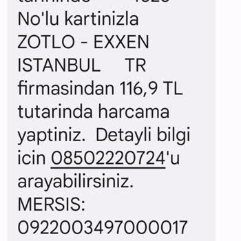 Exxen Üyelik İptali İstiyorum