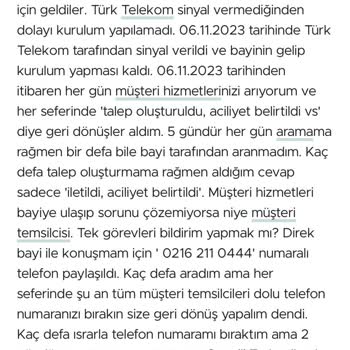 Turkcell İletişim Sorunu Hakkında