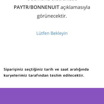 Bonne Nuit Eksik Ürün Getirilmiş