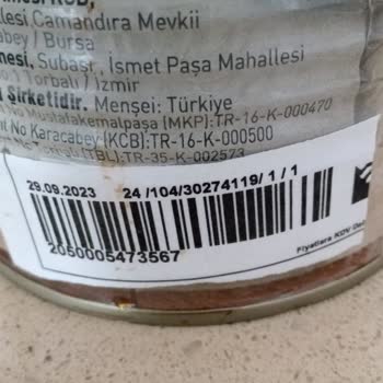 Tat Gıda Domates Salçası Küf