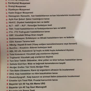 Medical Park Hastanesi Checkup Hizmeti :/