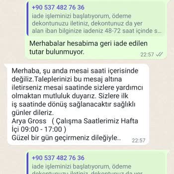 Arya Gross Mağduriyeti, Ürün Gönderilmemesi, Ücret İade Edilmemesi