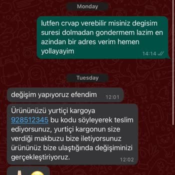 Charme Butik İade Kabul Etmiyor.