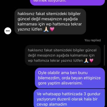 Charme Butik İade Kabul Etmiyor.