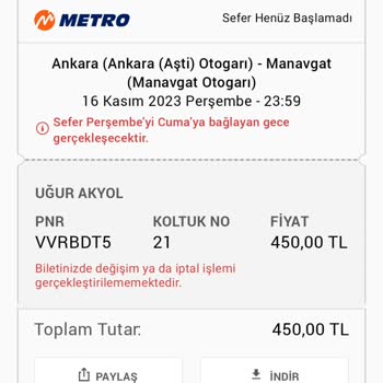 Obilet 45 Dakikalık Gecikme Sorun Değilmiş