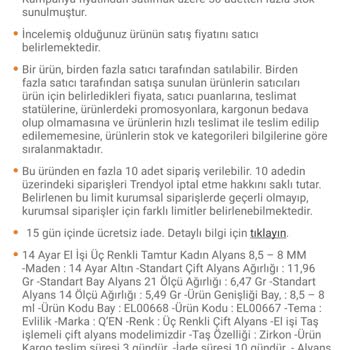 Quen Alyans İademi Sebepsiz Reddetti. Trendyol Haklarımı Korumuyor