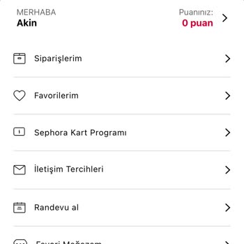 Sephora Mağazası Puanlarımı Silmiş