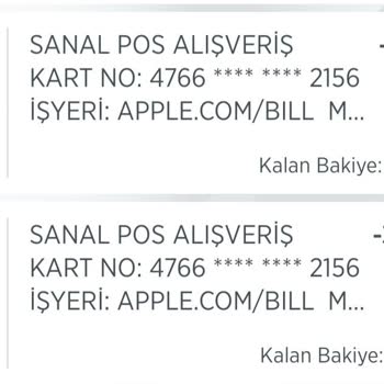 Apple.com/Bill Hesabımdan Para Çekiyor