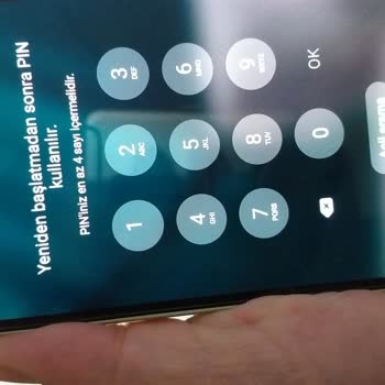 Samsung Telefon Yeniden Başlatıldığında 4 Haneli Şifre İstiyor