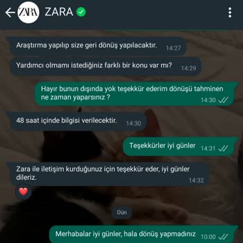 Zara Ceketim Teslim Edildi Gözüküyor Ve Üç Gündür Teslim Edilmedi