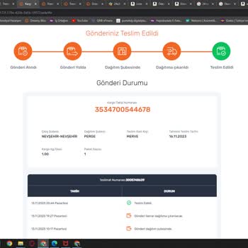 Aras Kargo -Gönderiyi Teslim Etmediği Halde Teslim Etmiş Olarak Gösterdi!